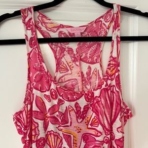 Lilly Pulitzer small racer back maxi dress perfect for summer!